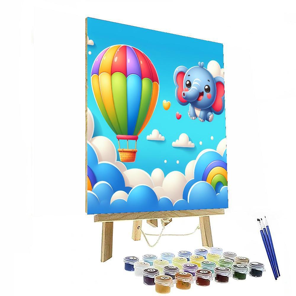 Bright Balloon Escapades Painting Number Kit