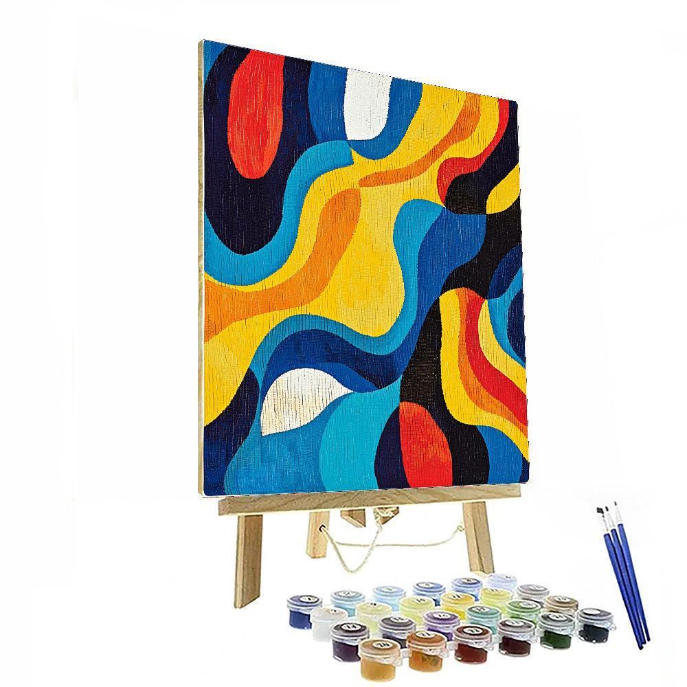 Joan Miró Inspired Fantasia Of Shapes  Numbered Painting Kits