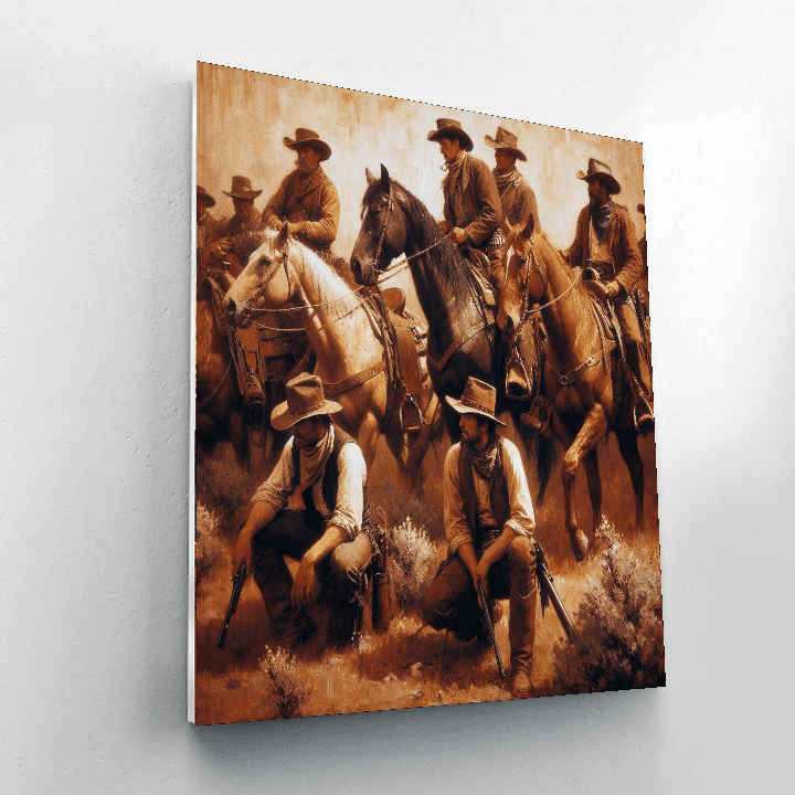 Spirited Wild West Number Painting