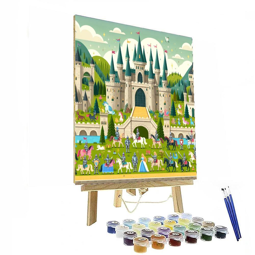 Friendly Fairy Tale Kingdom Painting Number Kit