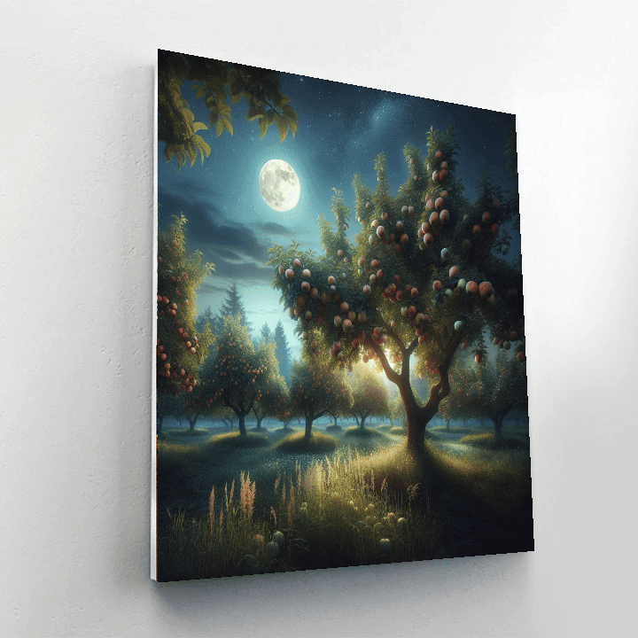 Harvest Moon Over Orchard Numbered Painting Kits
