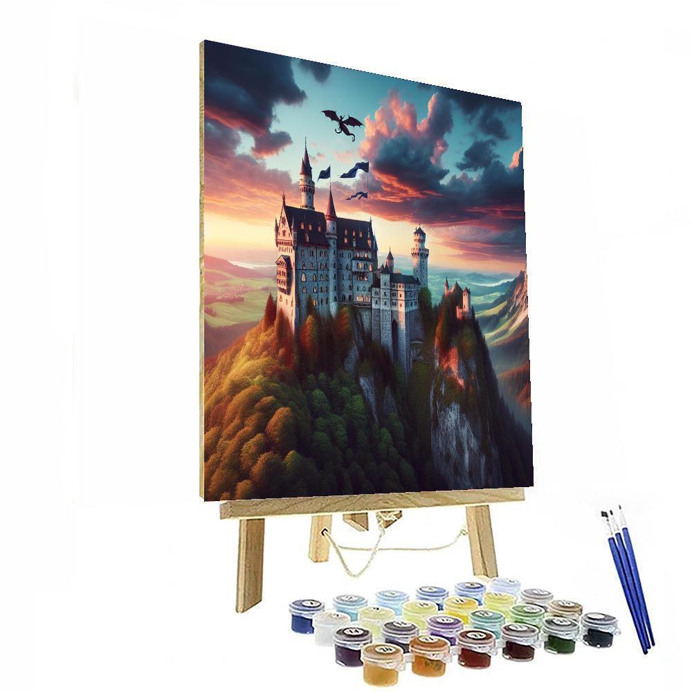 Medieval Fantasy Castle Number Painting