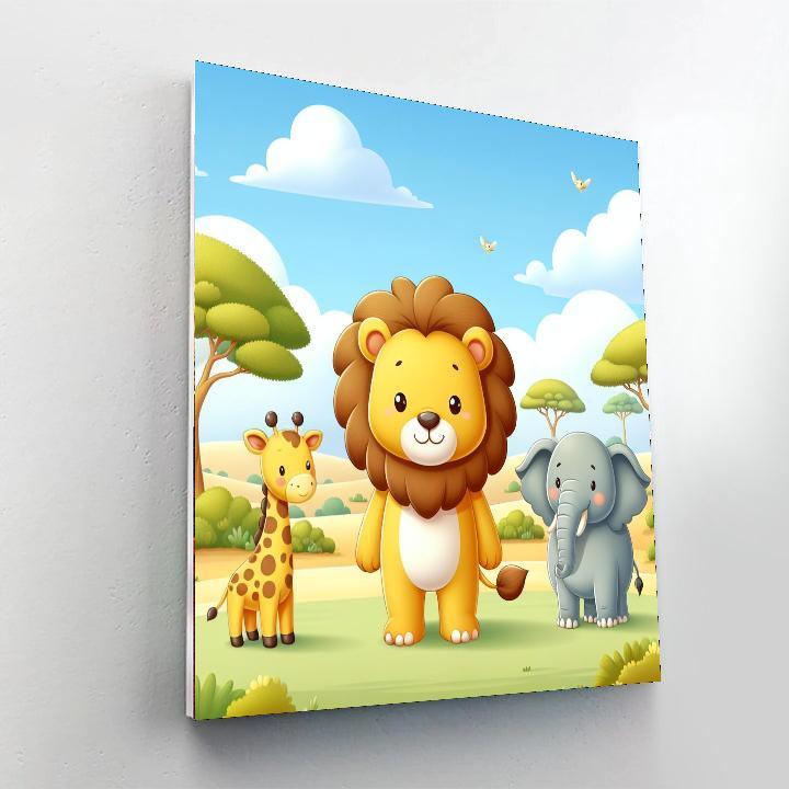 Safari Exploration Quest Number Painting