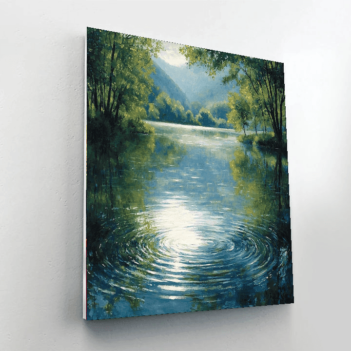 John Constable Inspired Reflections Of Serenity  Painting By Numbers Kit
