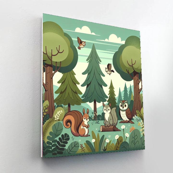 Woodland Retreat Painting Number Kit