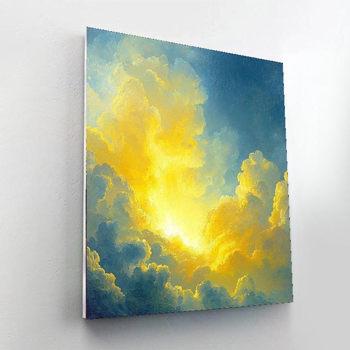 J.M.W. Turner Inspired Transcendent Skies  Number Painting