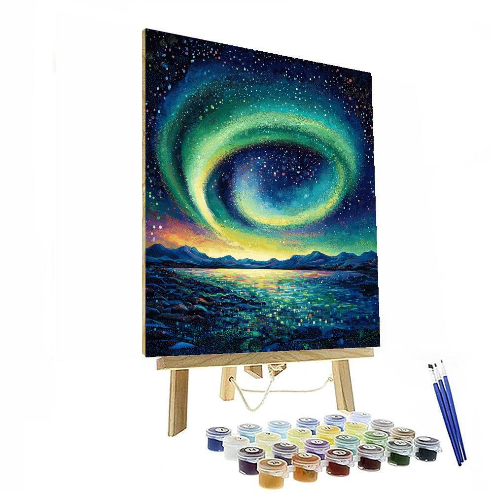 Georges Seurat Inspired Aurora Reverie  Paint By Numbers Art