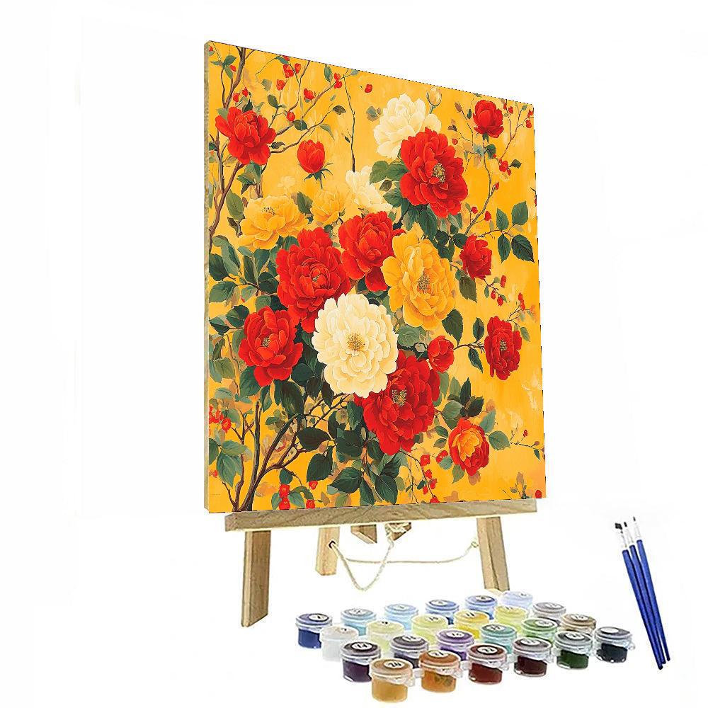 Frida Kahlo Inspired Flourish Of Dreams  Paint By Numbers Art