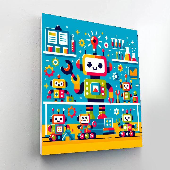 Robot Innovation Hub Number Painting