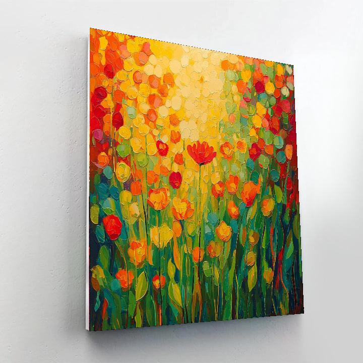 Georges Seurat Inspired Infinite Blossoms  Paint By Numbers Art