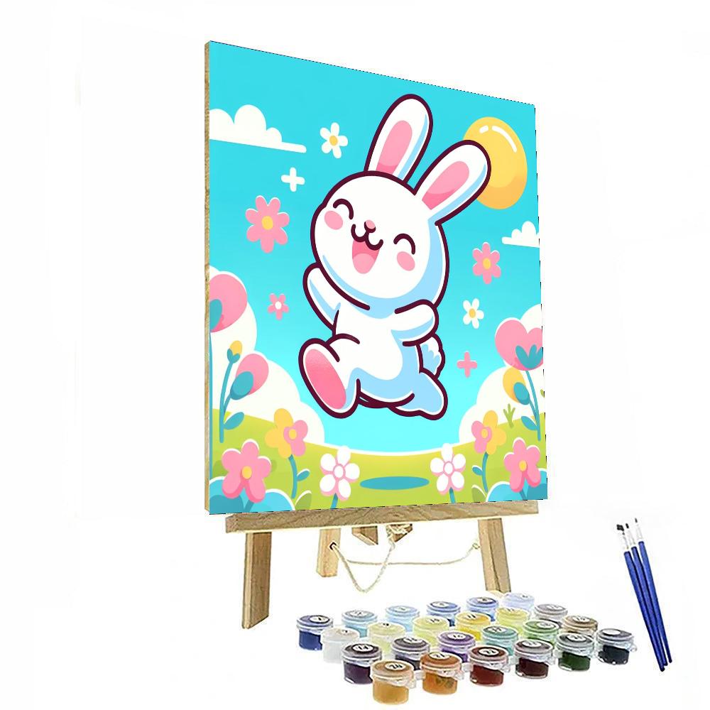 Happy Rabbit Paint By Numbers
