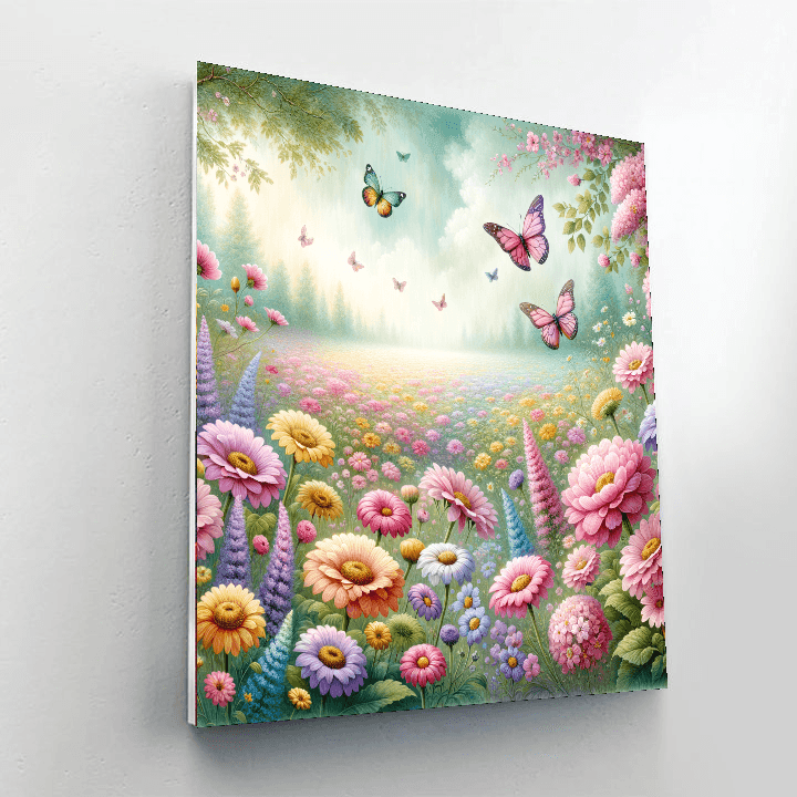 Whimsical Garden Bliss Painting Number Kit