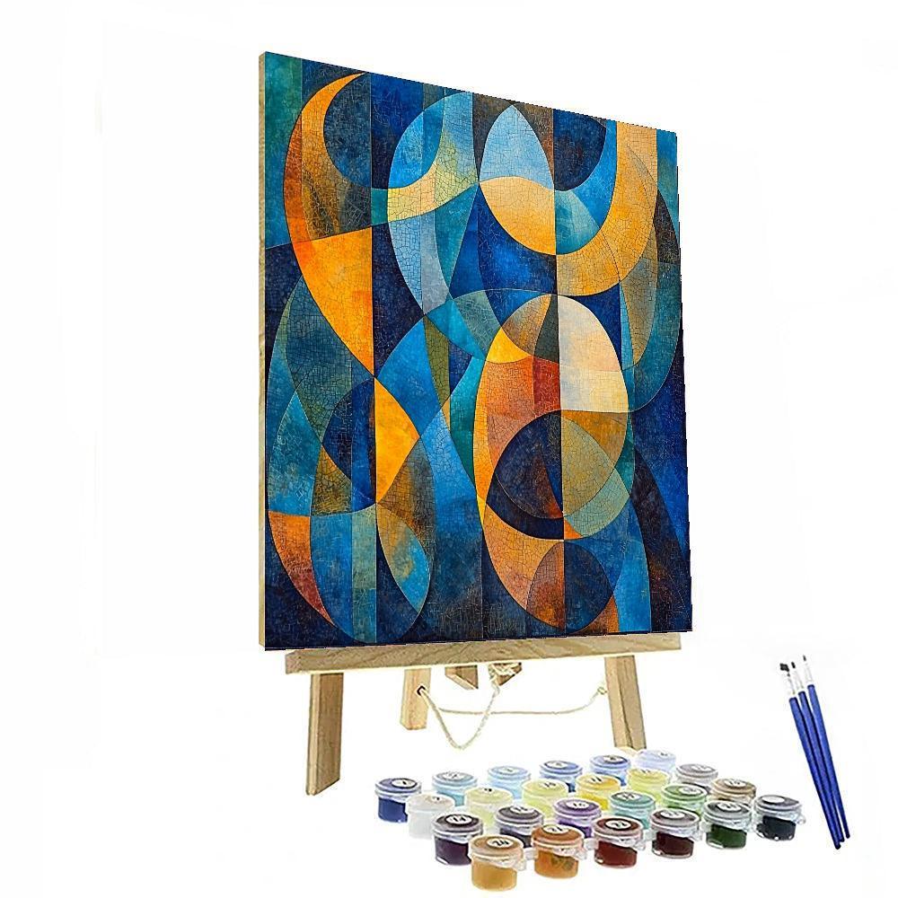 Paul Klee Inspired Harmonic Geometries  Numbered Painting Kits