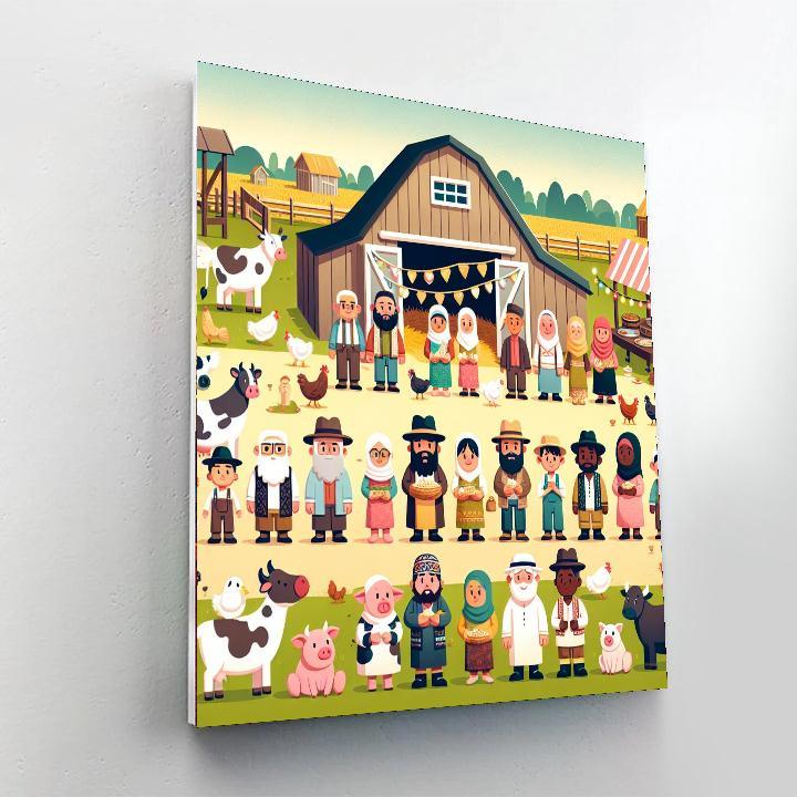 Friendly Farm Festival Paint By Number