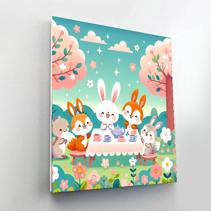 Gorgeous Garden Tea Party Paint By Number