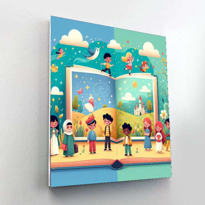 Magical Book Journey Number Painting