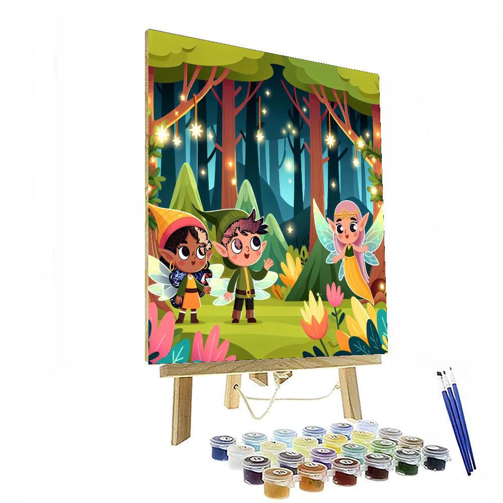 Enchanted Forest Hideout Paint By Numbers