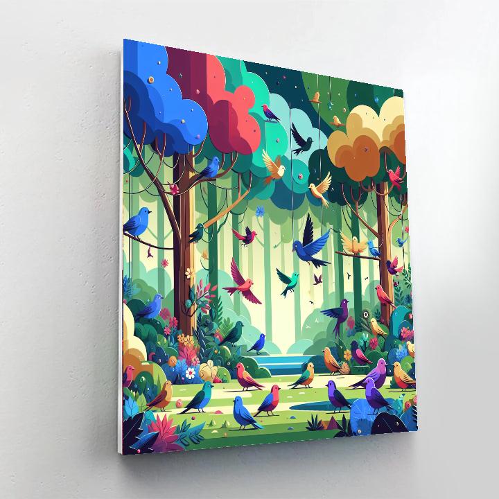 Fantasy Feathered Friends Painting Number Kit