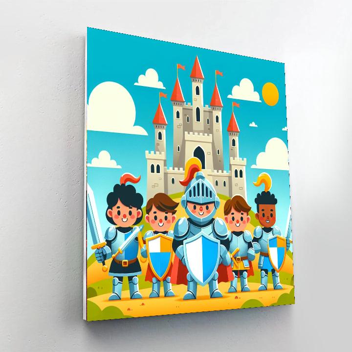Daring Knights And Castles Paint By Numbers Art