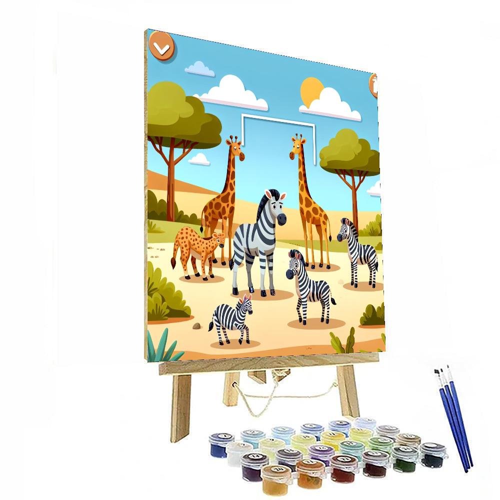 Savvy Safari Painting By Numbers Kit