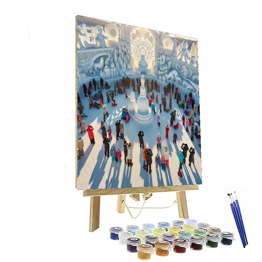 Harbin Snow Sculpture Art Expo Paint By Number