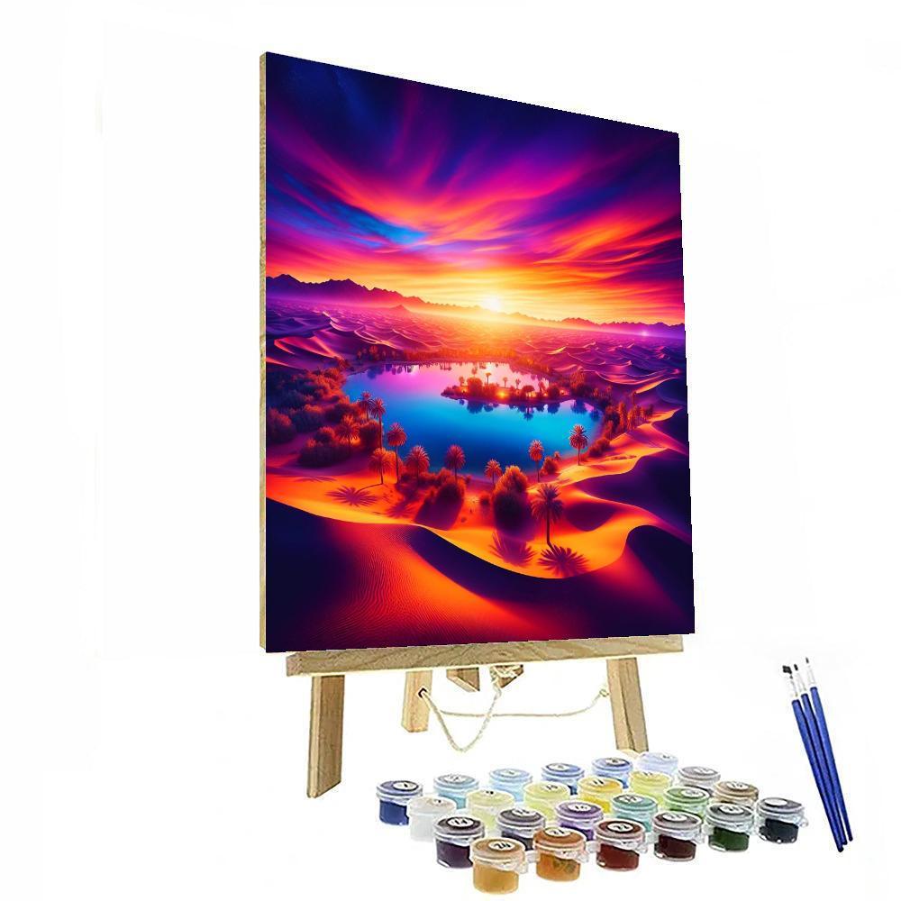 Mystic Desert Oasis At Twilight Paint By Number