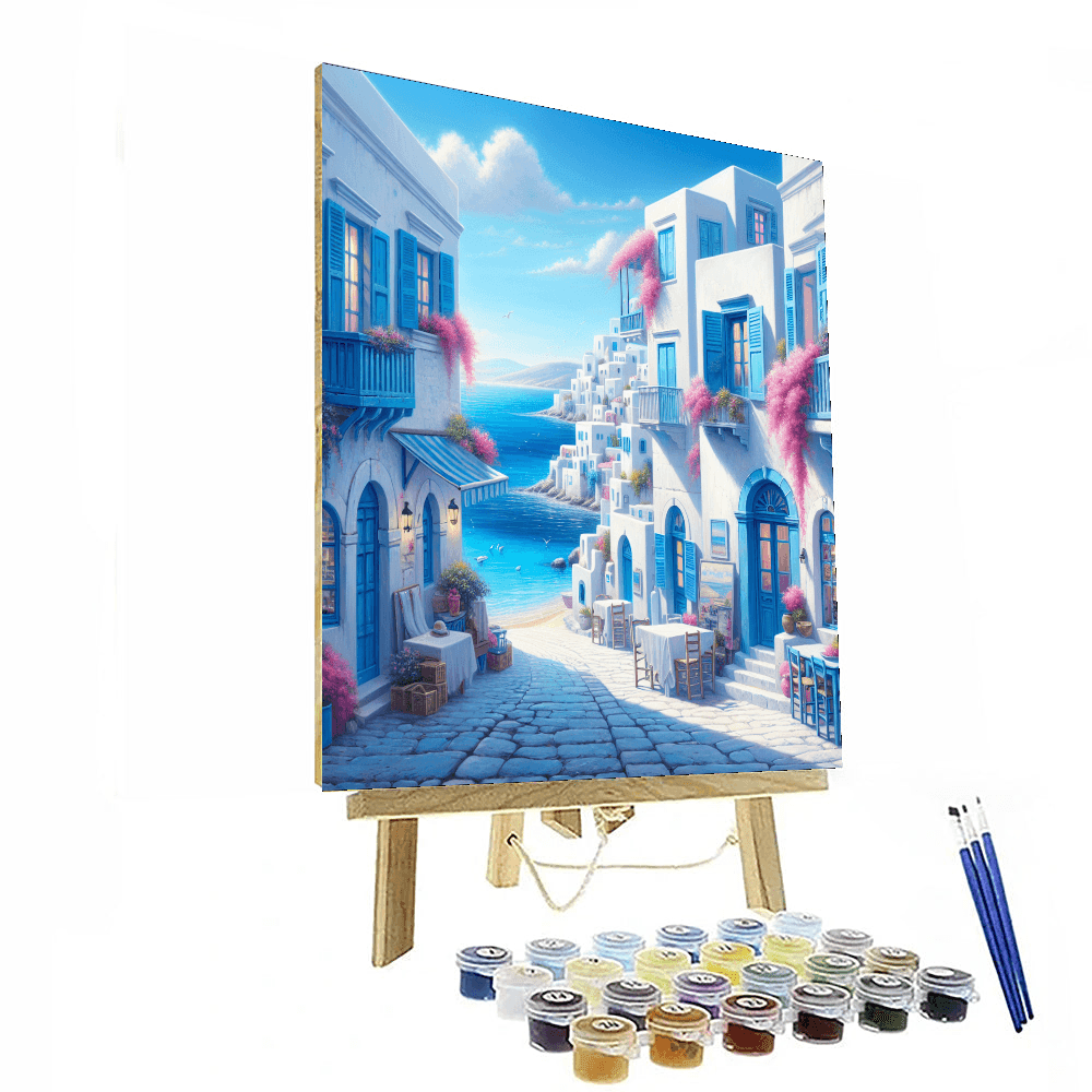 Mediterranean Coastal Retreat Number Painting