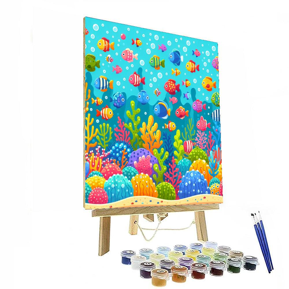 Undersea World Expedition Painting Number Kit