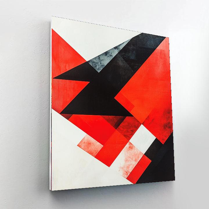 Kazimir Malevich Inspired Cinematic Geometry  DIY Paint By Numbers