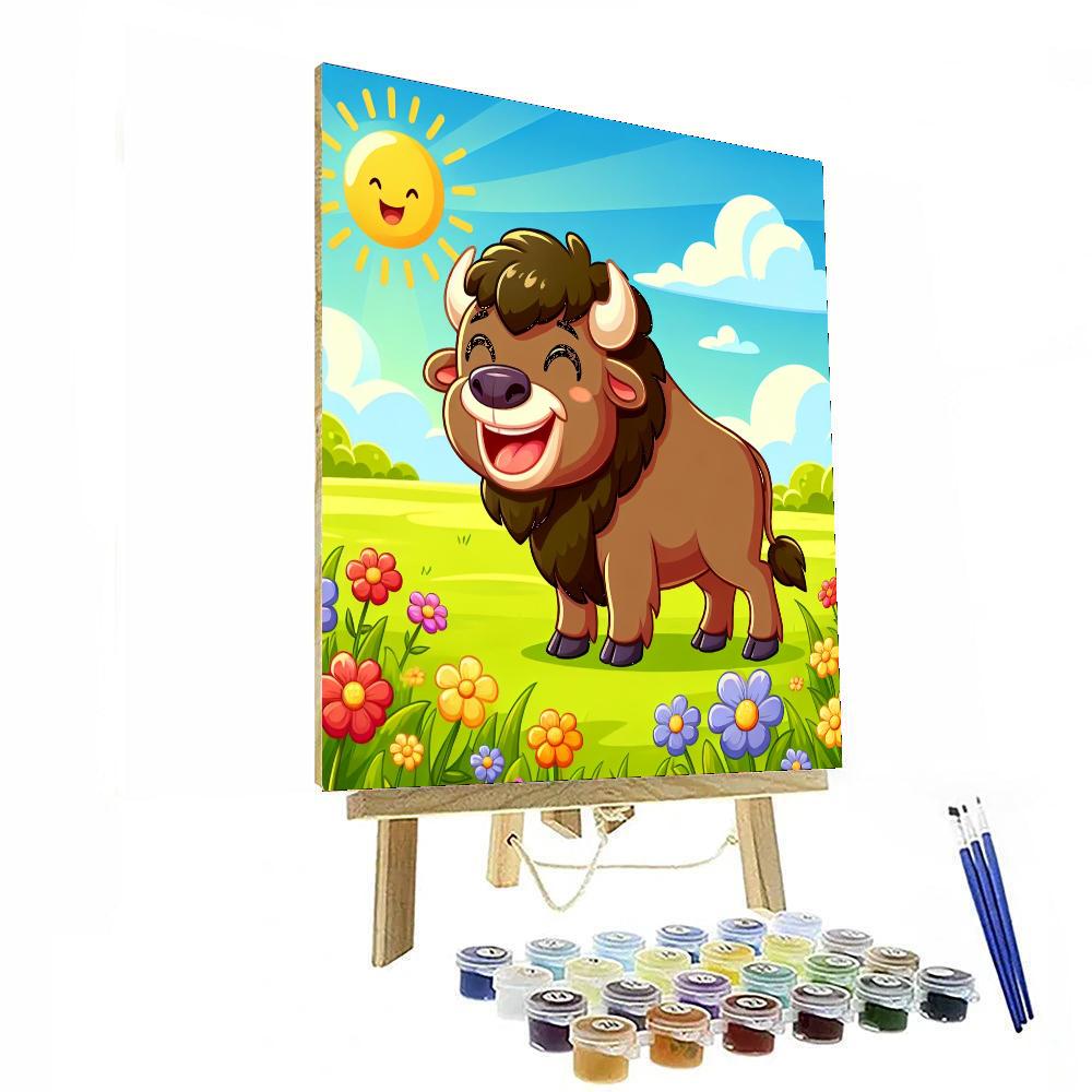 Bubbling Bison DIY Paint By Numbers