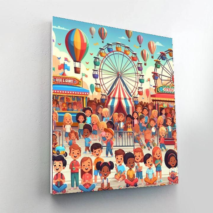 Colorful Carnival Spectacle Painting Number Kit