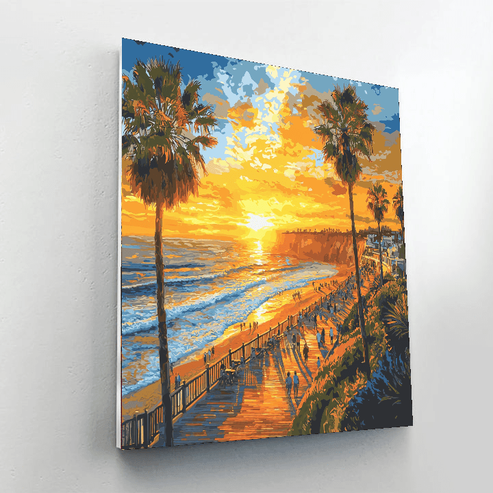 Miraflores Boardwalk Number Painting