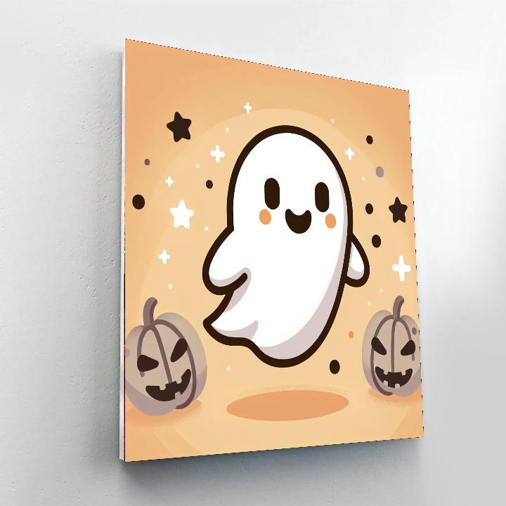 Charming Ghost Painting By Numbers Kit