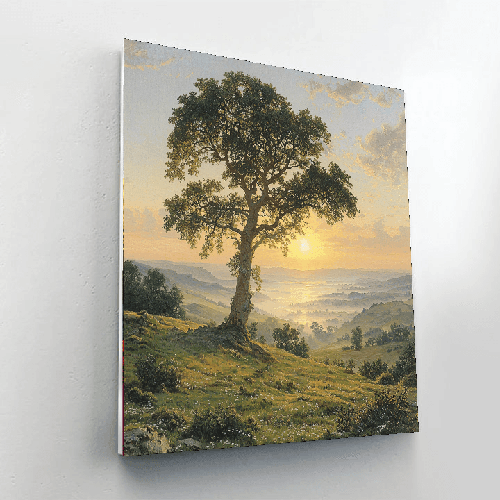 Caspar David Friedrich Inspired Woodland Harmony  Paint By Numbers Kits