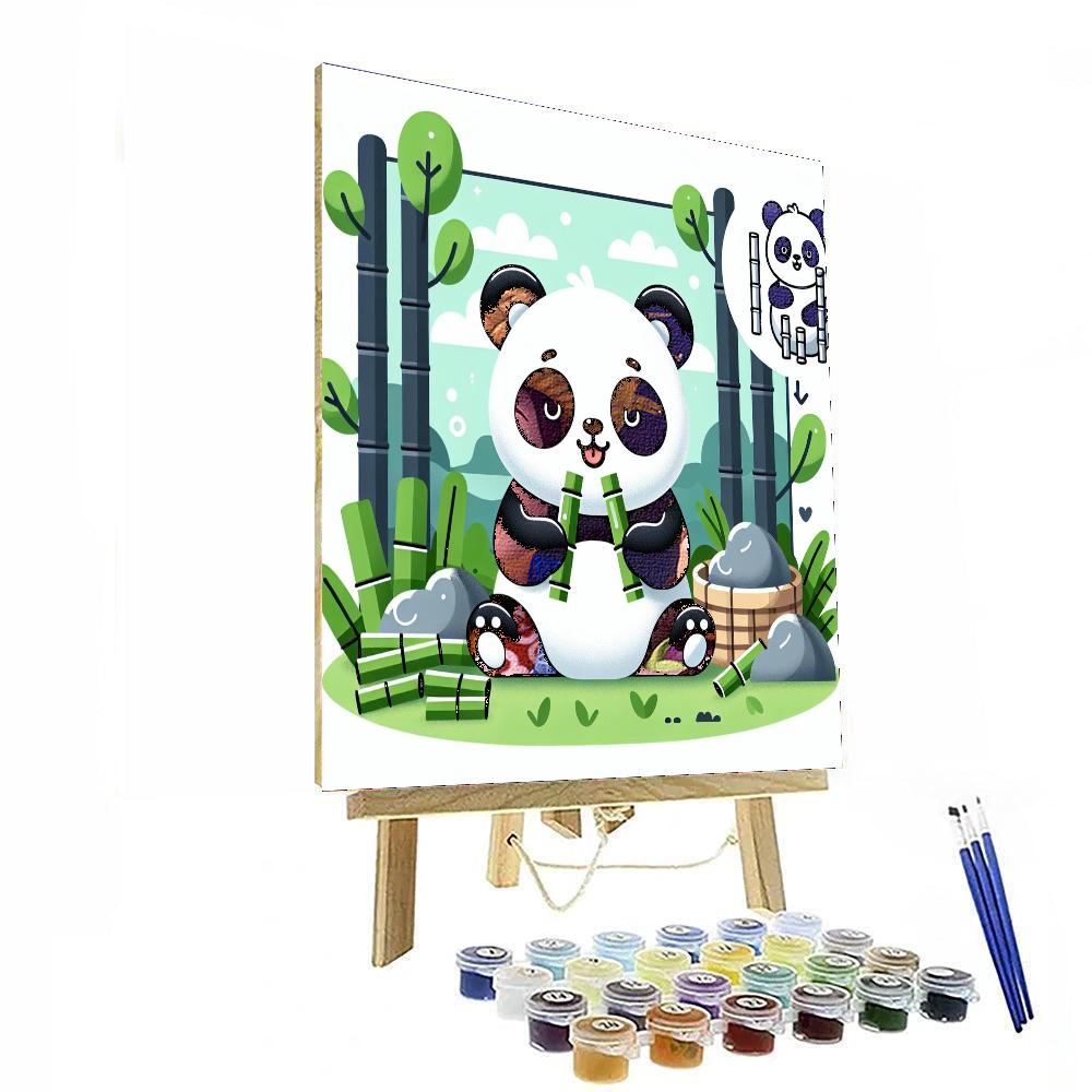 Petite Pandas Numbered Painting Kits