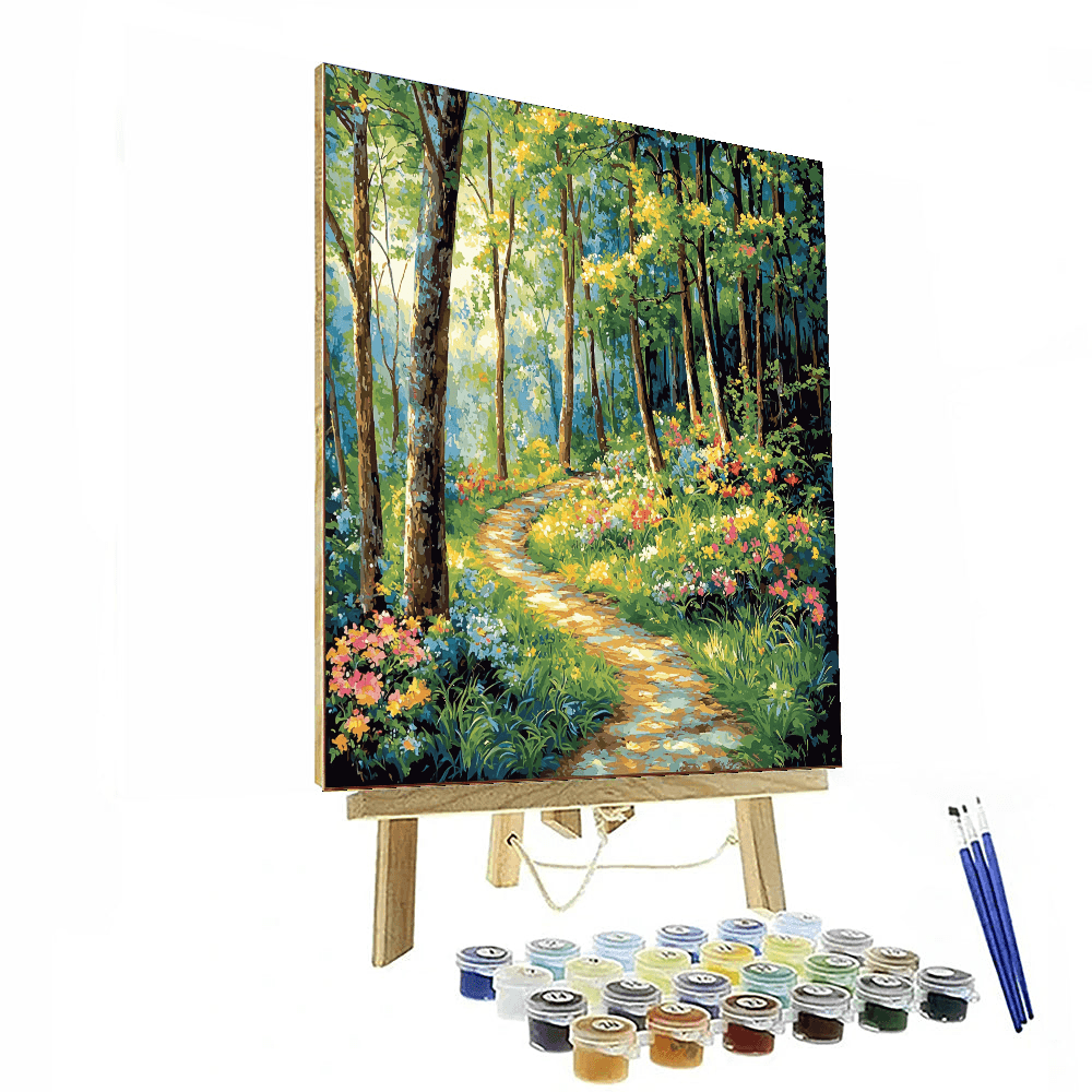 Friedrich Inspired Enchanted Forest Trail  Painting By Numbers Kit