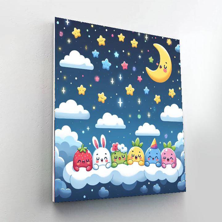 The Dreamy Night Sky DIY Paint By Numbers