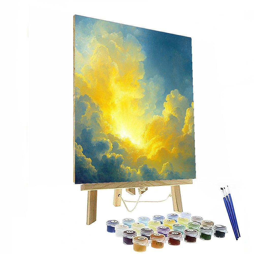 J.M.W. Turner Inspired Transcendent Skies  Number Painting