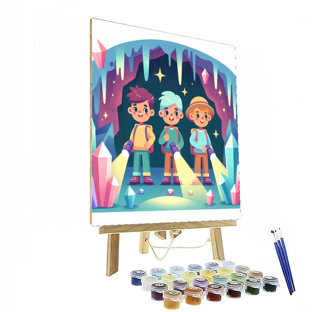 Courageous Cave Explorers Number Painting