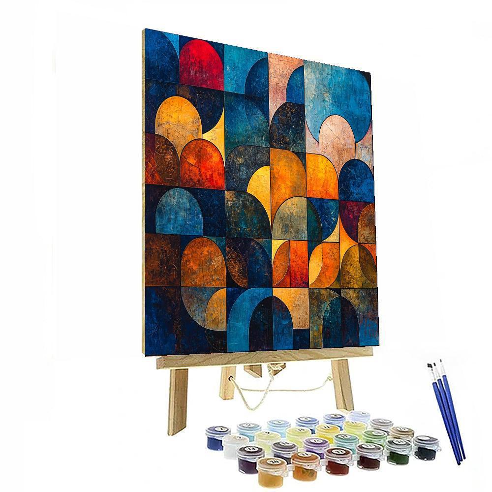 Paul Klee Inspired Echoing Colors  Paint By Numbers