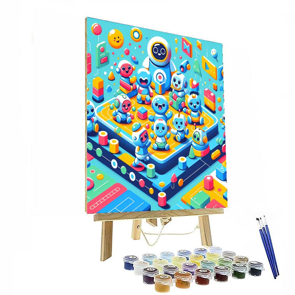 Radiant Robot Pals Paint By Numbers Kits