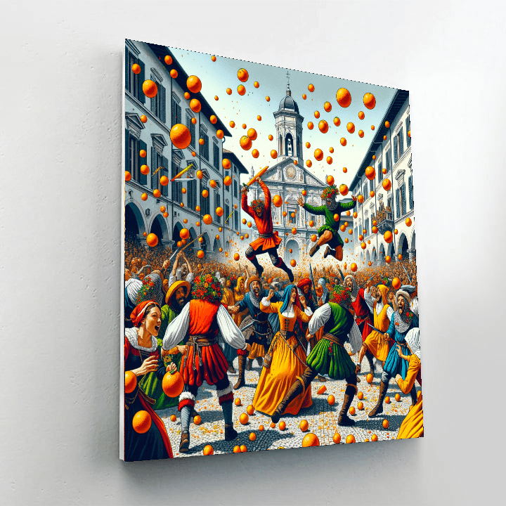 Carnevale Di Ivrea - Ivrea, Italy Paint By Number