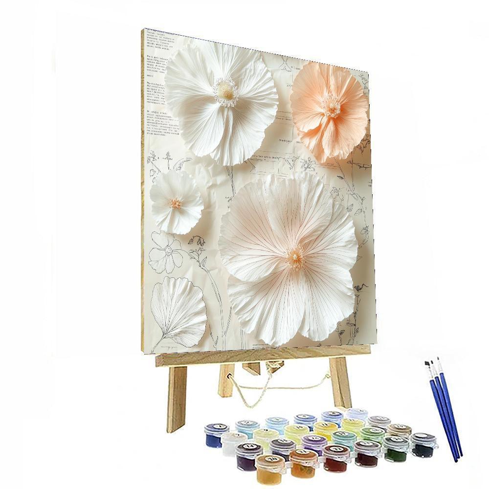 Leonardo Da Vinci Inspired The Petal Diagram  Numbered Painting Kits
