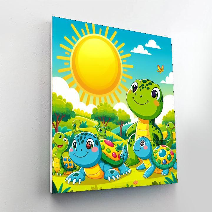 Radiant Reptiles Paint By Numbers Art