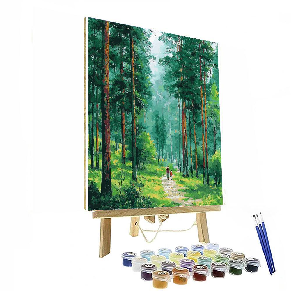 Under The Whispering Pines Painting Number Kit