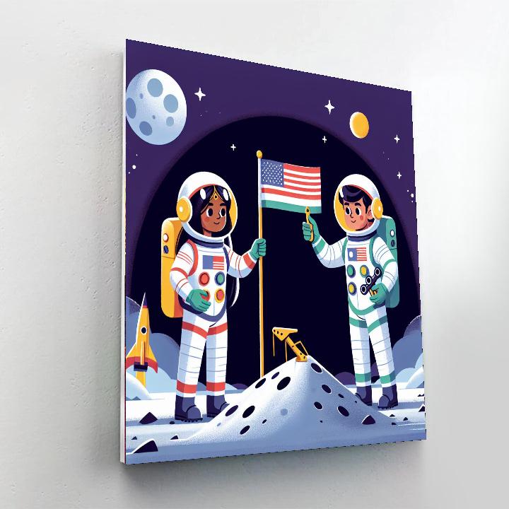 Moon Landing Expedition Paint By Number