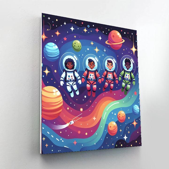 Fantastic Space Explorers Painting By Numbers Kit