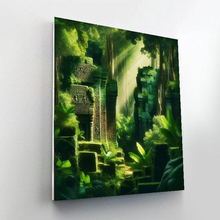 Sculpted Ancient Ruins Painting By Numbers Kit