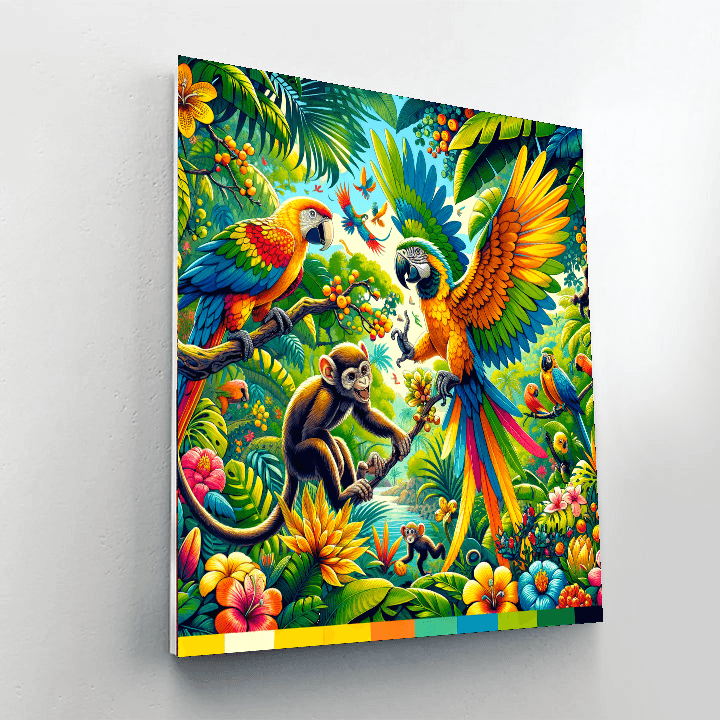 Adventure In The Jungle Paint By Numbers