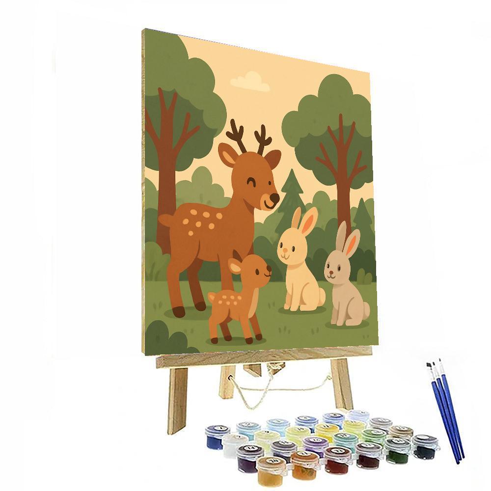 Gentle Woodland Gathering Numbered Painting Kits